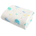 KASSY POP Kids Muslin Cotton Bath Towel, Blanket, Swaddle,105 X 105 cm - Blue Whale