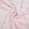 Kassy Pop Double Layer Minky Multipurpose Receiving Blanket Wrapping Sheet - Flower Print