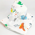 KASSY POP Kids Muslin Cotton Bath Towel, Blanket, Swaddle,105 X 105 cm - Dino Print