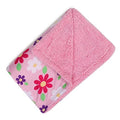 Kassy Pop Baby Baby Plush Microfiber Fleece Blankets for 0-2 Years, 30 x 40 inches - Flower Print