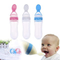 Kassy Pop Silicone Squeeze Baby Feeding Spoon Training Feeder, 90 ml - White