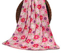 Kassy Pop Baby Baby Plush Microfiber Fleece Blankets for 0-2 Years, 30 x 40 inches - Flower Print