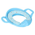Kassy Pop Baby Potty Training Seat Cover with Cushions and Handle - Blue Printed