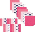 Kassy Pop Muslin Baby Face Towel, Square Wipes, 10x10-inches, 0-18 Months (Multi Printed) - Pack of 24