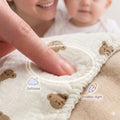 Kassy pop Cotton Cloth Reusable Diaper for Babies with One Piece 3-Layer Microfiber Insert (0-36 Months) - Teddy Print