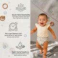 Kassy pop Cotton Cloth Reusable Diaper for Babies with One Piece 3-Layer Microfiber Insert (0-36 Months) - Squirrel Print