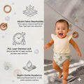 Kassy pop Cotton Cloth Reusable Diaper for Babies with One Piece 3-Layer Microfiber Insert (0-36 Months) - Dino Print