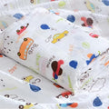KASSY POP Kids Muslin Cotton Bath Towel, Blanket, Swaddle,105 X 105 cm - Car Print
