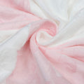 Kassy Pop Soft Fleece Two-Tone Multipurpose Receiving Blanket Wrapping Sheet - Pink and White