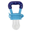 Kassy Pop Silicone Nipple Baby Feeding Nibbler Pacifier cum Teether with Handle - Blue