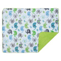 Kassy Pop Baby Baby Plush Microfiber Fleece Blankets for 0-2 Years, 30 x 40 inches - Elephant Print