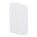 Kassy Pop 4 Layer Bamboo Insert Liner Pad for Baby Diaper Covers/Nappies (3-36 Months), Size - 14X35 cm, Set of 2 - White