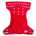 Kassy Pop 3 in 1 Reusable Cloth Diaper for with 3-Layer Microfiber Insert, (0-36 Months) - Red