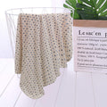 Kassy Pop Double Layer Minky Multipurpose Receiving Blanket Wrapping Sheet - Blue Dots