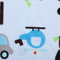 Kassy Pop Baby Baby Plush Microfiber Fleece Blankets for 0-2 Years, 30 x 40 inches - Vehicle Print