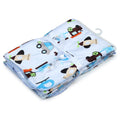 Kassy Pop Baby Baby Plush Microfiber Fleece Blankets for 0-2 Years, 30 x 40 inches - Vehicle Print