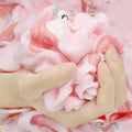 Kassy Pop 100% Bamboo Cotton Baby Swaddle Wrap Cum Receiving Blanket, 125x100 cm - Pink Unicorn Print