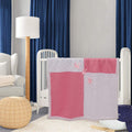 Kassy Pop Plush Soft Two-tone Embossed Receiving Blanket - Pink and White