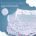 Kassy pop Cotton Bedding with a Mosquito Net with Pillow for Baby (0-24 Months) - Alphabet Print