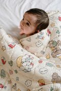 KASSY POP Baby's Cotton Wrapping Receiving Blanket for New Born (0-1.5 Years) - Teddy Print