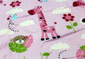 Kassy Pop Baby Baby Plush Microfiber Fleece Blankets for 0-2 Years, 30 x 40 inches - Pink Giraffe