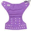 Kassy Pop 3 in 1 Reusable Cloth Diaper for with 3-Layer Microfiber Insert, (0-36 Months) - Purple