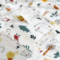 KASSY POP Kids Muslin Cotton Bath Towel, Blanket, Swaddle,105 X 105 cm - Jungle Print