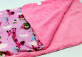 Kassy Pop Baby Baby Plush Microfiber Fleece Blankets for 0-2 Years, 30 x 40 inches - Pink Giraffe