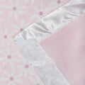 Kassy Pop Double Layer Minky Multipurpose Receiving Blanket Wrapping Sheet - Flower Print