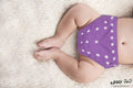 Kassy Pop 3 in 1 Reusable Cloth Diaper for with 3-Layer Microfiber Insert, (0-36 Months) - Purple