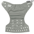 Kassy Pop 3 in 1 Reusable Cloth Diaper for with 3-Layer Microfiber Insert, (0-36 Months) - Grey