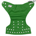 Kassy Pop 3 in 1 Reusable Cloth Diaper for with 3-Layer Microfiber Insert, (0-36 Months) - Green