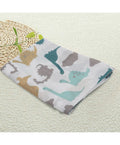Kassy Pop 100% Bamboo Cotton Baby Swaddle Wrap Cum Receiving Blanket, 125x100 cm - Dino Print