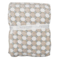 Kassy Pop Soft Fleece Multipurpose Receiving Blanket Wrapping Sheet - Beige