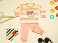 KASSY POP Hit The Road Baby T-shirt and Pajamas Set for Kids - Peach