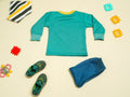 KASSY POP Better Together Baby T-shirt and Pajamas Set for Kids - Green