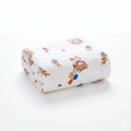 KASSY POP Kids Muslin Cotton Bath Towel, Blanket, Swaddle,105 X 105 cm - Teddy Balloon
