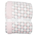 Kassy Pop Soft Fleece Multipurpose Receiving Blanket Wrapping Sheet - Pink