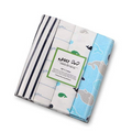 KASSY POP Baby Cotton Flannel Wrapping Sheets Blankets Swaddles (0-1.5 Years), Pack of 4 - Stripes and Dolphin Print