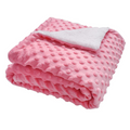 Kassy Pop Bubble Fleece Multipurpose Receiving Blanket Wrapping Sheet - Pink