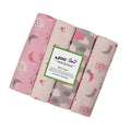 KASSY POP Baby Cotton Flannel Wrapping Sheets Blankets Swaddles (0-1.5 Years), Pack of 4 - Star and Moon Print
