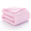 KASSY POP Kids Muslin Cotton Bath Towel, Blanket, Swaddle,105 X 105 cm - Pink