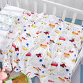 KASSY POP Kids Muslin Cotton Bath Towel, Blanket, Swaddle,105 X 105 cm - Car Print