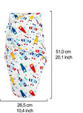 KASSY POP Baby Cotton Swaddle Adjustable Infant Wrap 23 X 23 Inches Baby Swaddle Blanket - Aeroplane Print