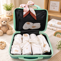 KASSY POP Newborn Baby Cotton 21pcs Clothing Set with Briefcase Pack - Brown