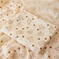 Kassy Pop Quilts Crib Blanket Baby Wrap Receiving Wrap Infant Cover Bedding Breathable Swaddles Infant Bedding Crib , 100x100 cm - Cream