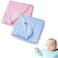 Kassy Pop Bubble Fleece Multipurpose Receiving Blanket Wrapping Sheet - Pink