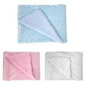 Kassy Pop Bubble Fleece Multipurpose Receiving Blanket Wrapping Sheet - Pink