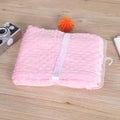 Kassy Pop Bubble Fleece Multipurpose Receiving Blanket Wrapping Sheet - Pink