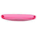 Waterproof Silicone Roll-up Baby Feeding Bibs with Crumb Catcher, Food Catching Pocket, Washable, Food Grade, BPA Free, Adjustable Neck Loop, Set of 2 Colors (Pink/Yellow)